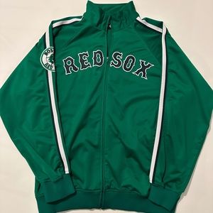 Boston Red Sox MLB Stitches Men's Track Jacket/ Large/ Green